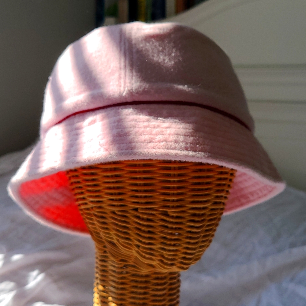 Puma Pink Terry Cloth Bucket Hat Cap